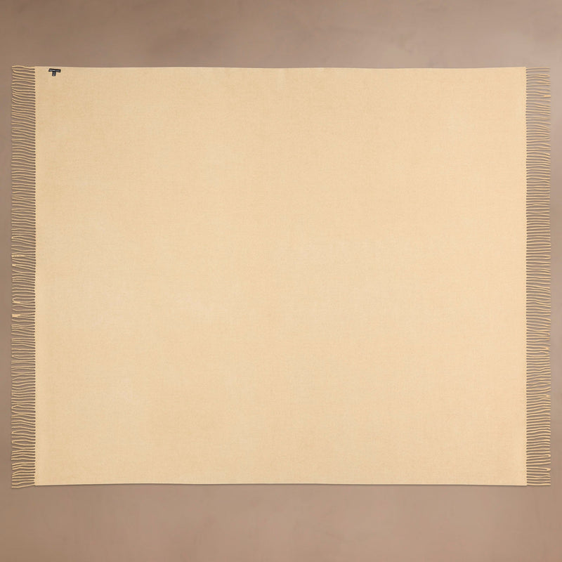 Double Sided Woven Cash Blanket  in Rust/Ivory | James Perse Los Angeles