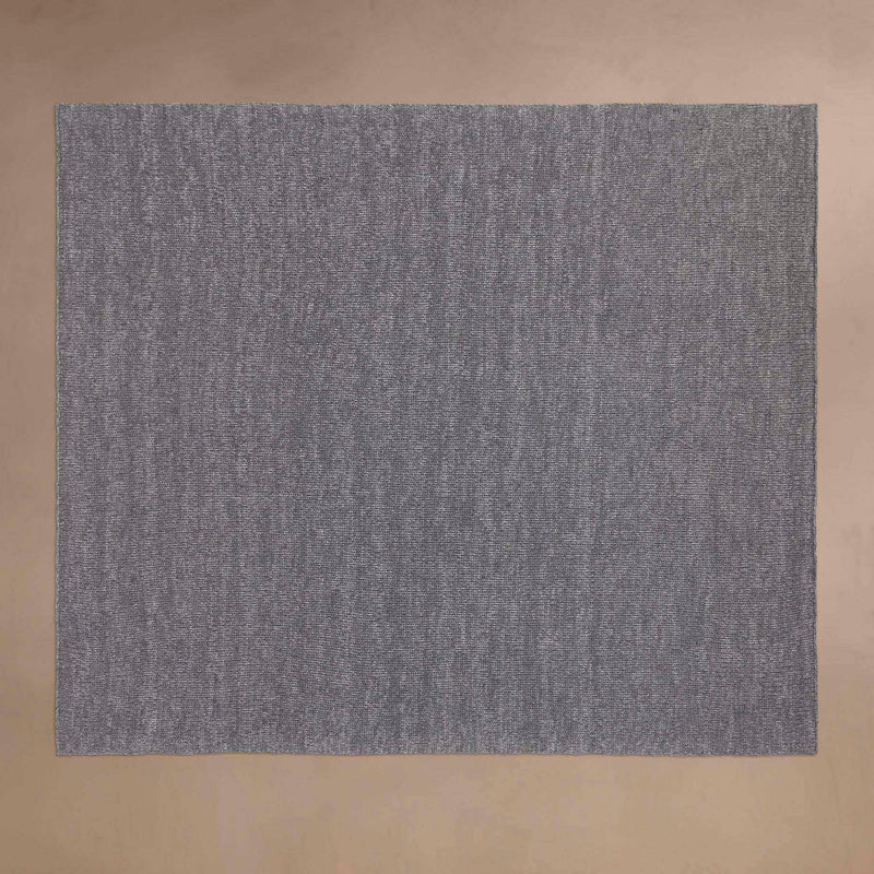 Cashmere Melange Knit Blanket in Charcoal Melange | James Perse Los Angeles