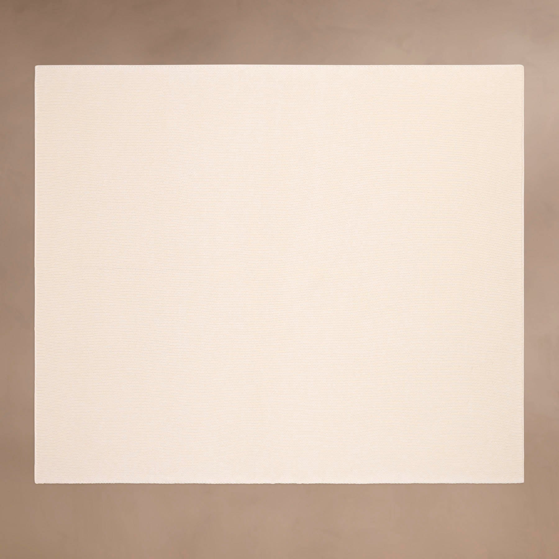 Cashmere Melange Knit Blanket in Ivory Melange | James Perse Los Angeles