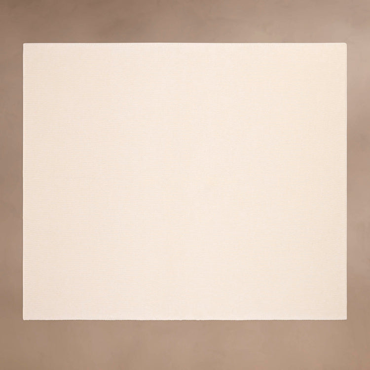 Cashmere Melange Knit Blanket in Ivory Melange | James Perse Los Angeles