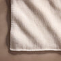 Cashmere Melange Knit Blanket in Ivory Melange | James Perse Los Angeles