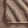 Cashmere Melange Knit Blanket in Taupe Melange | James Perse Los Angeles