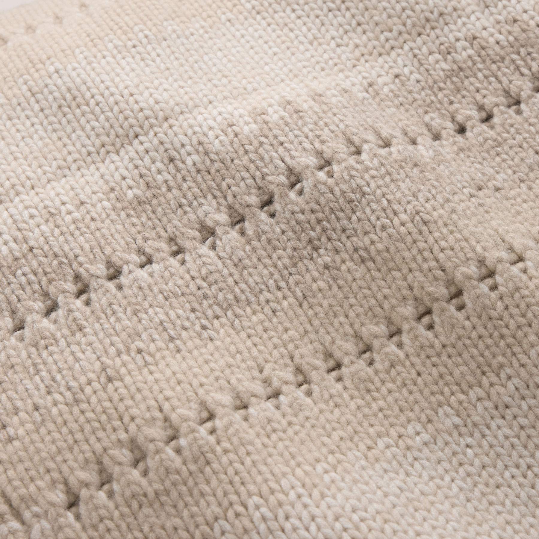 Cashmere Knit Blanket - Taupe Melange | James Perse Los Angeles