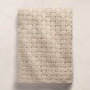 2 Tone Basket Weave Blanket in Chalk/Eco Alabaster | James Perse Los Angeles