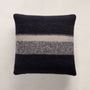 Graded Striped Sham in Black/Charcoal/Ivory | James Perse Los Angeles