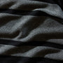 Baja Stripe Knit Blanket in Black/Heather Grey | James Perse Los Angeles