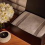 Baja Cashmere Blanket Gift Box in Taupe Melange/Ivory | James Perse Los Angeles