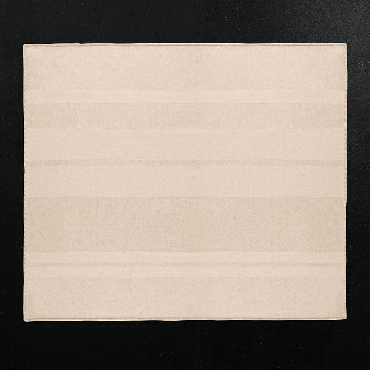 Sarti Striped Blanket in Ecru/Fog | James Perse Los Angeles