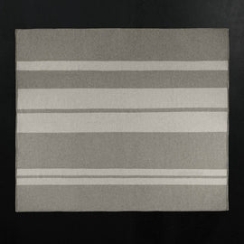 Sarti Striped Blanket in Pearl/Heather Grey | James Perse Los Angeles