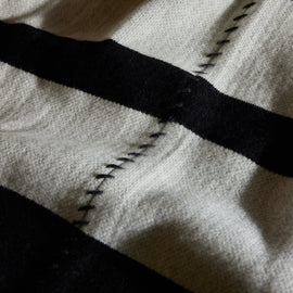 Grateful Dead Cashmere Blanket in Black/ White/Charcoal | James Perse Los Angeles