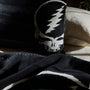 Grateful Dead Cashmere Blanket in Black/ White/Charcoal | James Perse Los Angeles