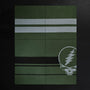 Grateful Dead Cashmere Blanket in Military Green/Grey Smoke/Black | James Perse Los Angeles