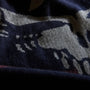 Grateful Dead Cashmere Blanket in Navy/Smoke/Burgundy | James Perse Los Angeles