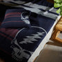Grateful Dead Cashmere Blanket in Navy/Smoke/Burgundy | James Perse Los Angeles