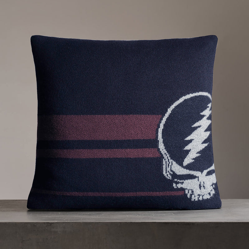 Dead And Company Pillow Sham in Navy/Smoke/ Burgundy | James Perse Los Angeles