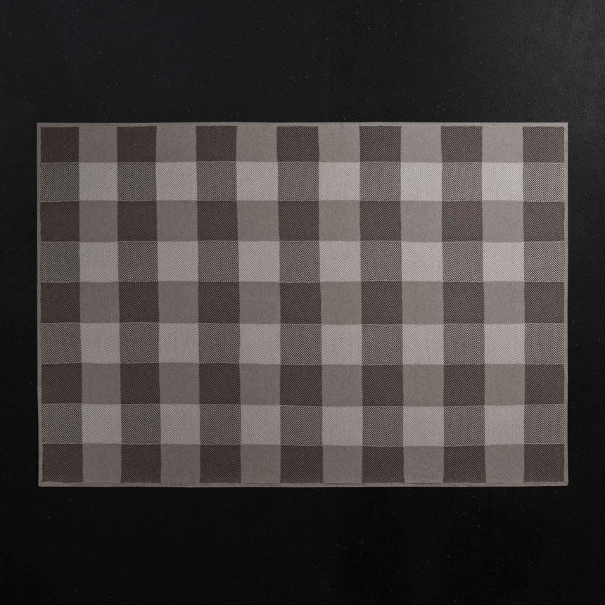 Vintage Plaid Cashmere Blanket in Natural/Brown/Ivory | James Perse Los Angeles