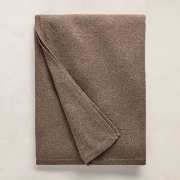 Recycled Cashmere Blanket in Mid Brown | James Perse Los Angeles