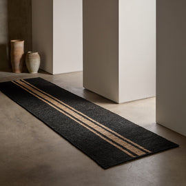 Triple Stripe Jute Runner 3.5Ft X 14Ft | James Perse Los Angeles