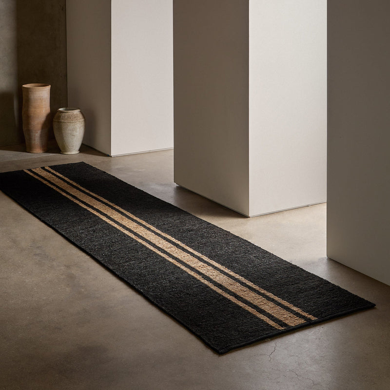 Triple Stripe Jute Runner 3.5Ft X 14Ft | James Perse Los Angeles