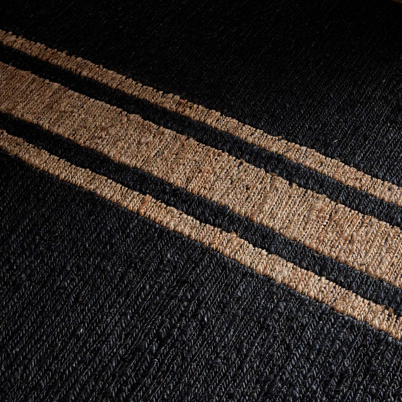Triple Stripe Jute Runner 3.5Ft X 14Ft | James Perse Los Angeles
