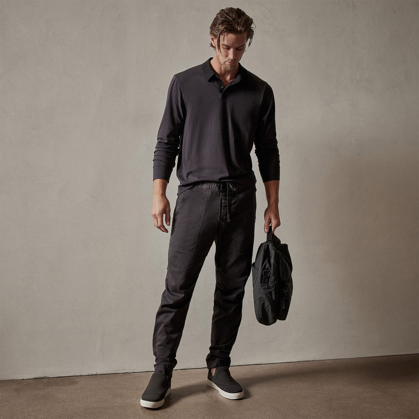 Army Cotton Slub Utility Pant in Magma Pigment | James Perse Los Angeles
