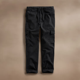 Army Cotton Slub Cargo Pant in Black Pigment | James Perse Los Angeles