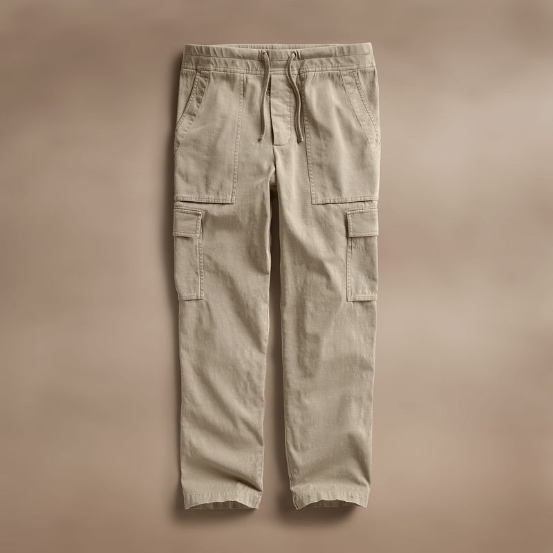 Army Cotton Slub Cargo Pant in Overcast Pigment | James Perse Los Angeles