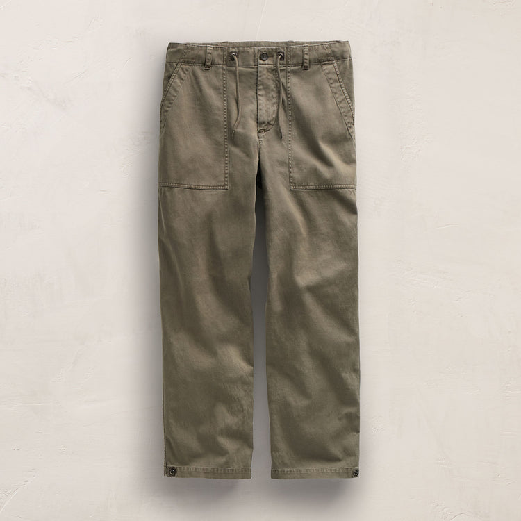 Slub Cotton Utility Flight Pant in Birch Pigment | James Perse Los Angeles