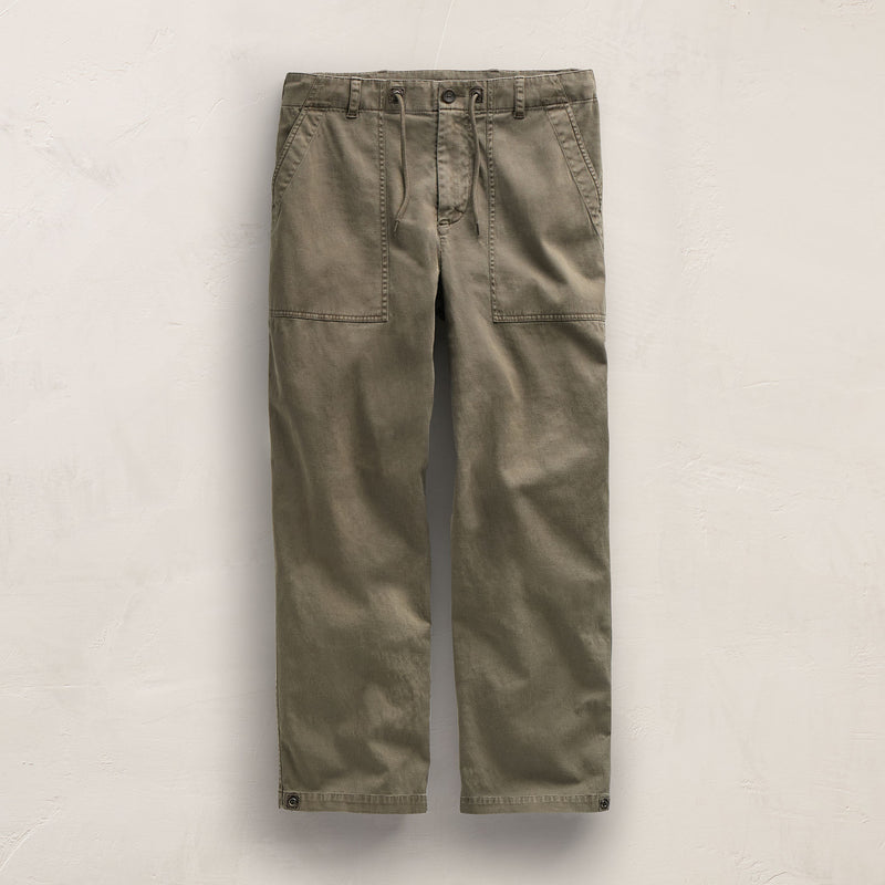 Slub Cotton Utility Flight Pant in Birch Pigment | James Perse Los Angeles