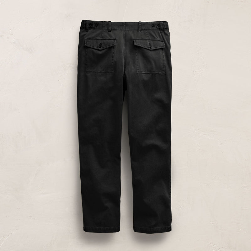 Slub Cotton Utility Flight Pant in Black Pigment | James Perse Los Angeles