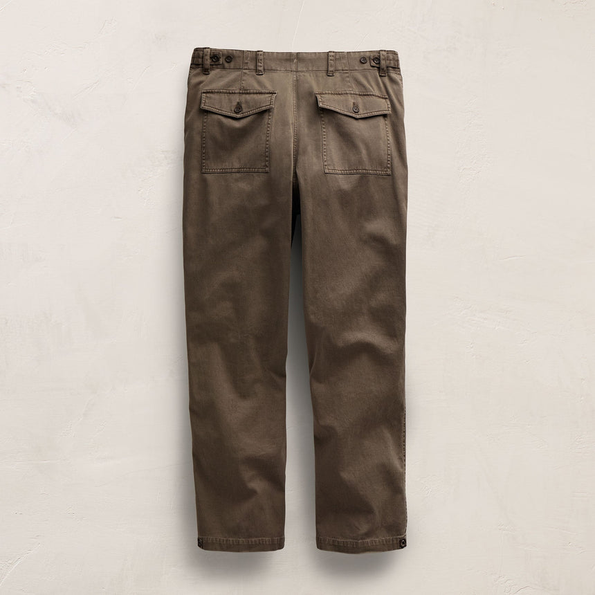 Slub Cotton Utility Flight Pant in Caribou Pigment | James Perse Los Angeles