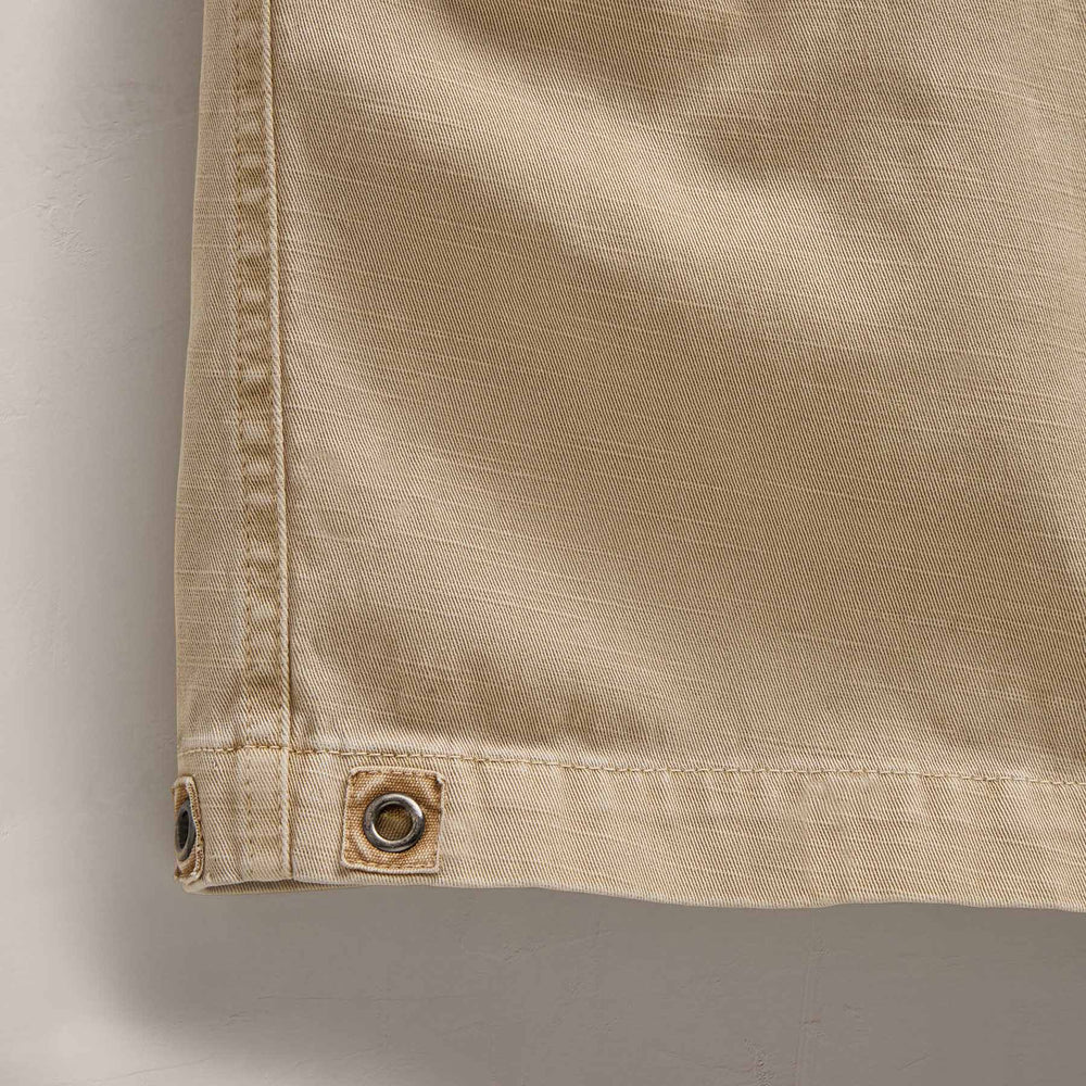 Slub Cotton Utility Flight Pnt in Light Khaki Pigment | James Perse Los Angeles FLAT