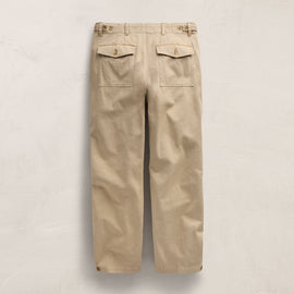 Slub Cotton Utility Flight Pnt in Light Khaki Pigment | James Perse Los Angeles FLAT