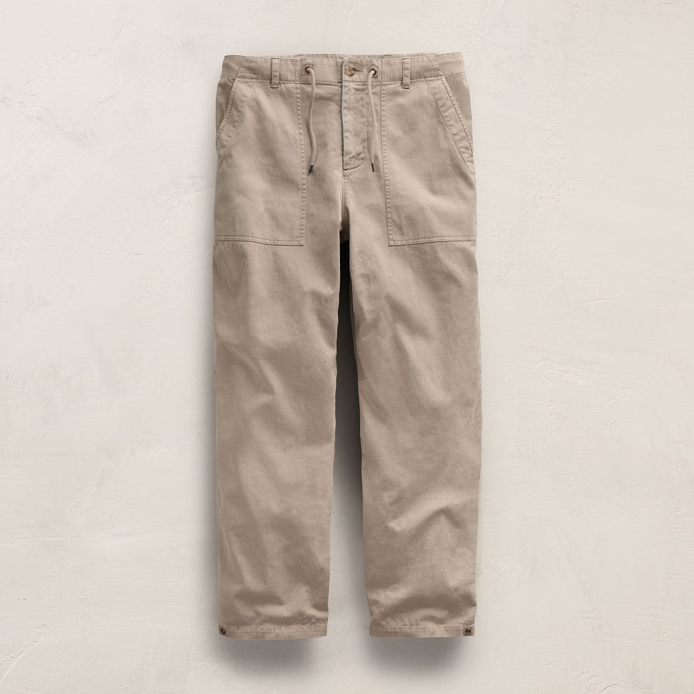 Slub Cotton Utility Flight Pant in Stone Pigment | James Perse Los Angeles