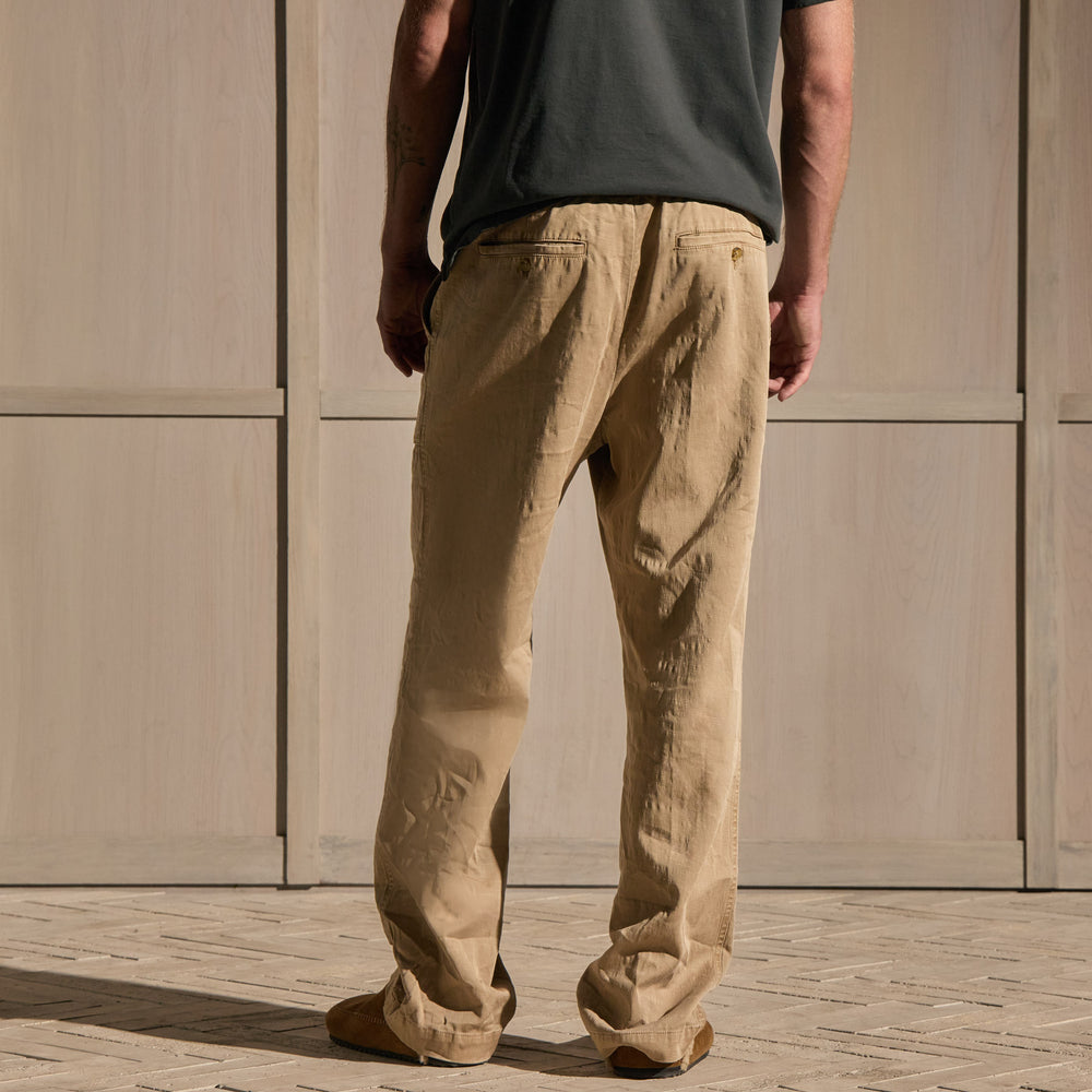 Slub Cotton Utility Pant - Cement Pigment