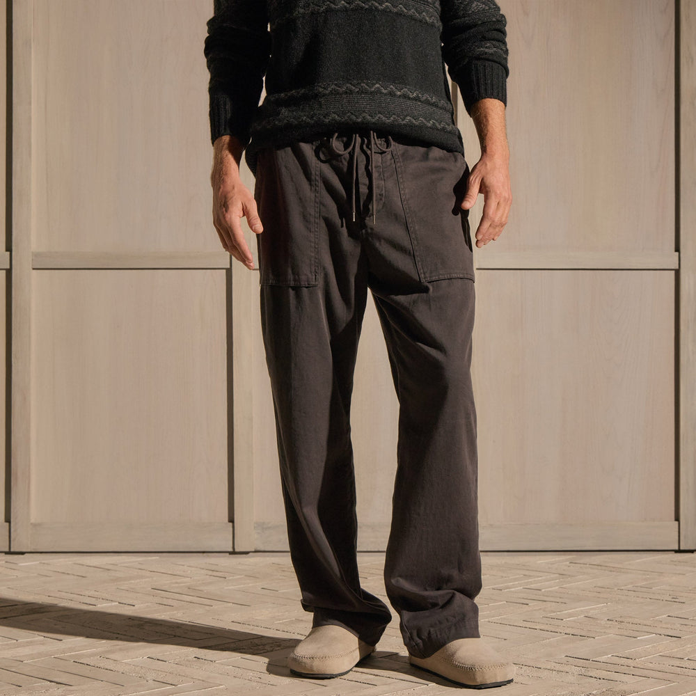 Slub Cotton Utility Pant in Magma Pigment | James Perse Los Angeles
