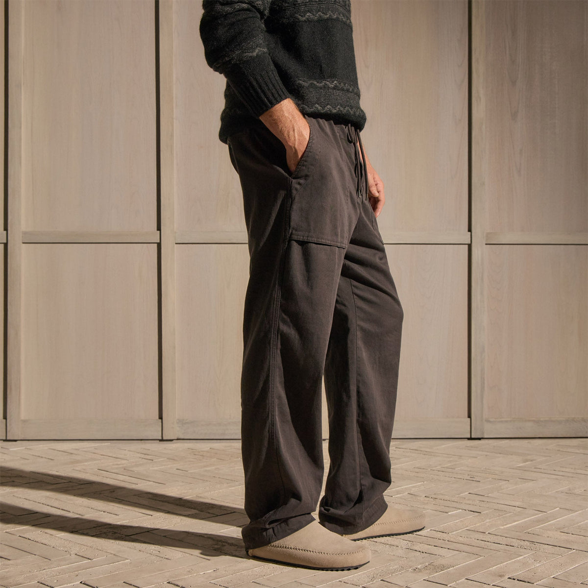 Slub Cotton Utility Pant in Magma Pigment | James Perse Los Angeles