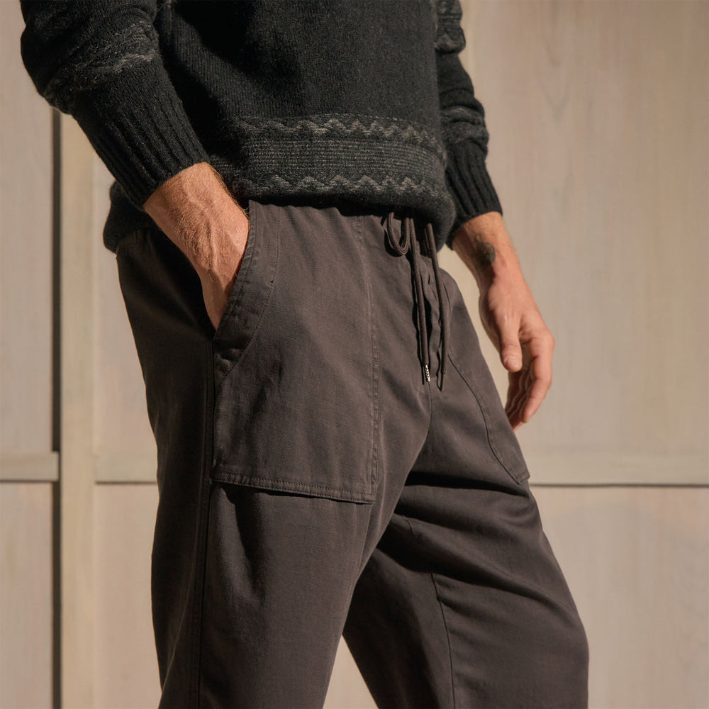 Slub Cotton Utility Pant in Magma Pigment | James Perse Los Angeles