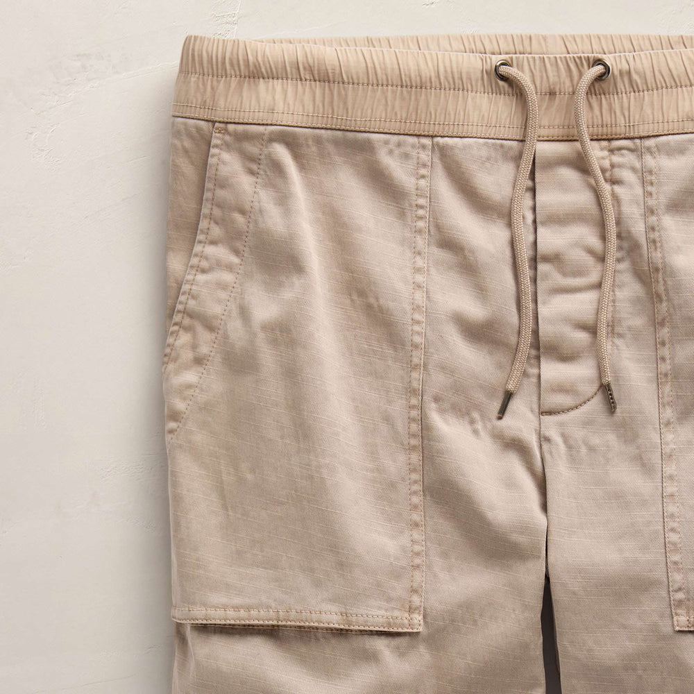 Cotton Slub Utility Pant in Stone Pigment | James Perse Los Angeles FLAT