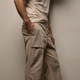Slub Cotton Utility Pant in Stone Pigment | James Perse Los Angeles