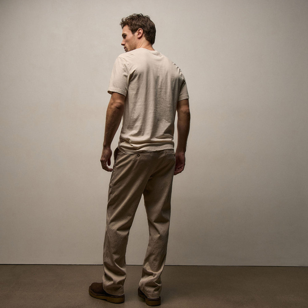 Slub Cotton Utility Pant in Stone Pigment | James Perse Los Angeles
