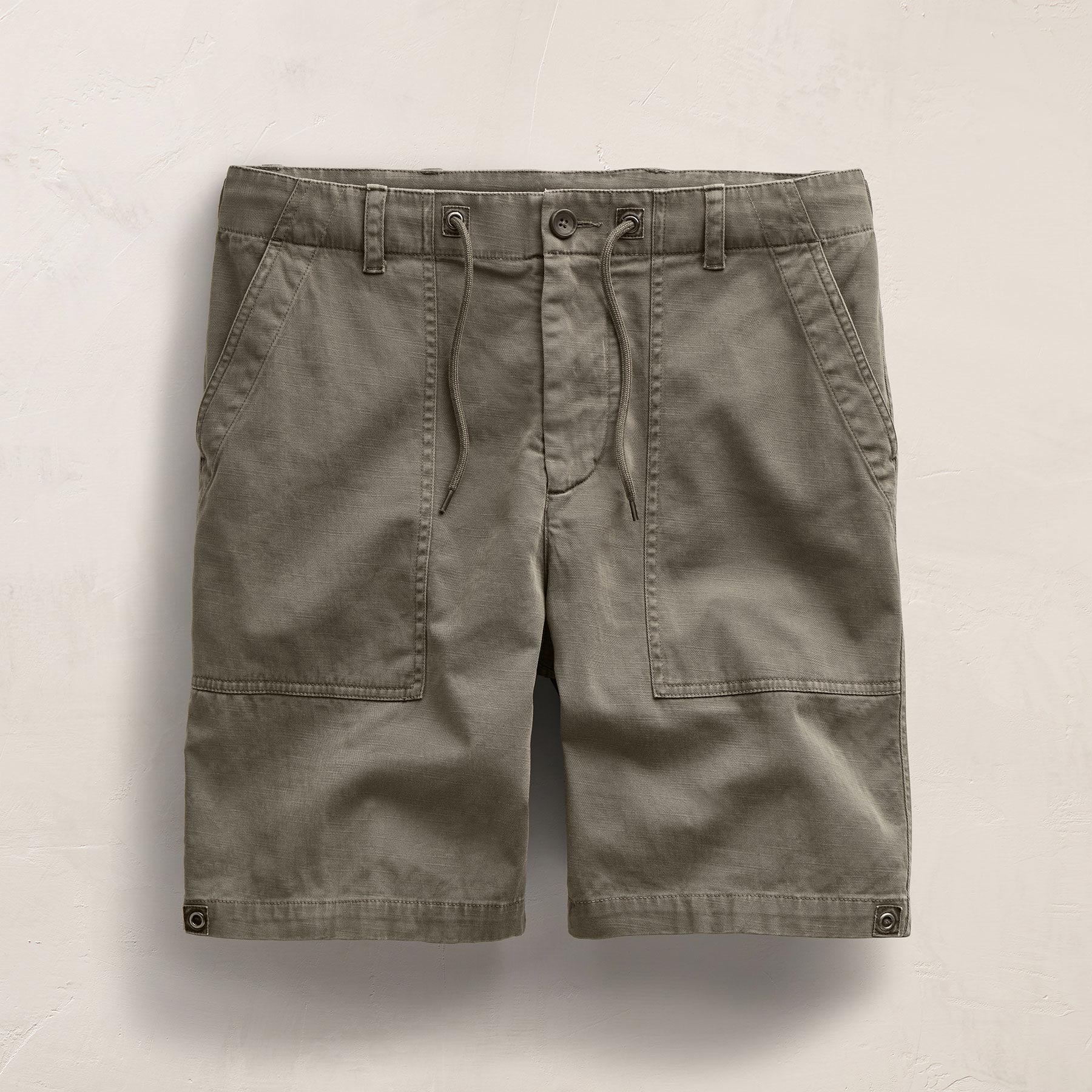 Slub Cotton Utility Flight Shirt in Birch Pigment | James Perse Los Angeles