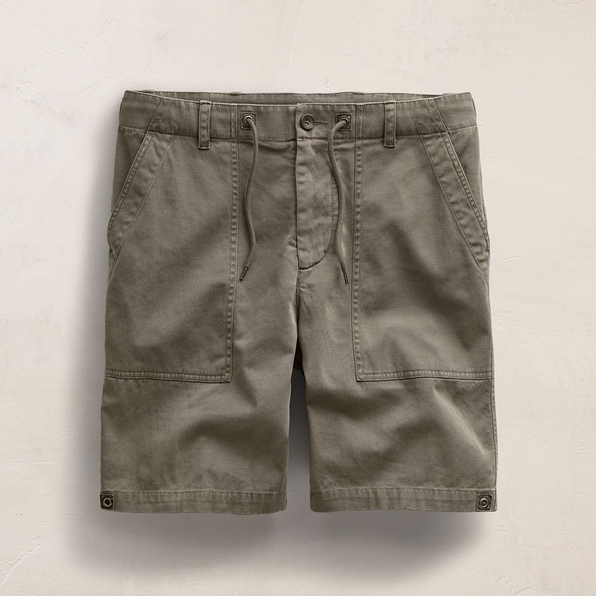 Slub Cotton Utility Flight Shirt in Birch Pigment | James Perse Los Angeles
