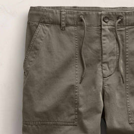 Slub Cotton Utility Flight Shirt in Birch Pigment | James Perse Los Angeles