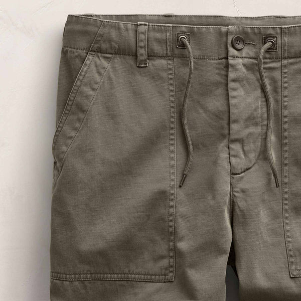 Slub Cotton Utility Flight Shirt in Birch Pigment | James Perse Los Angeles