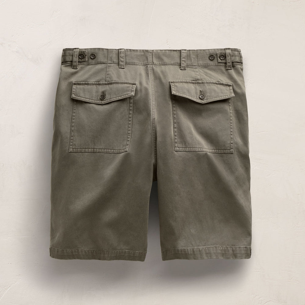 Slub Cotton Utility Flight Shirt in Birch Pigment | James Perse Los Angeles