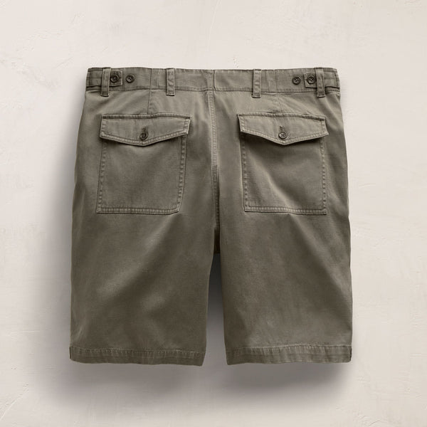 Slub Cotton Utility Flight Shirt in Birch Pigment | James Perse Los Angeles