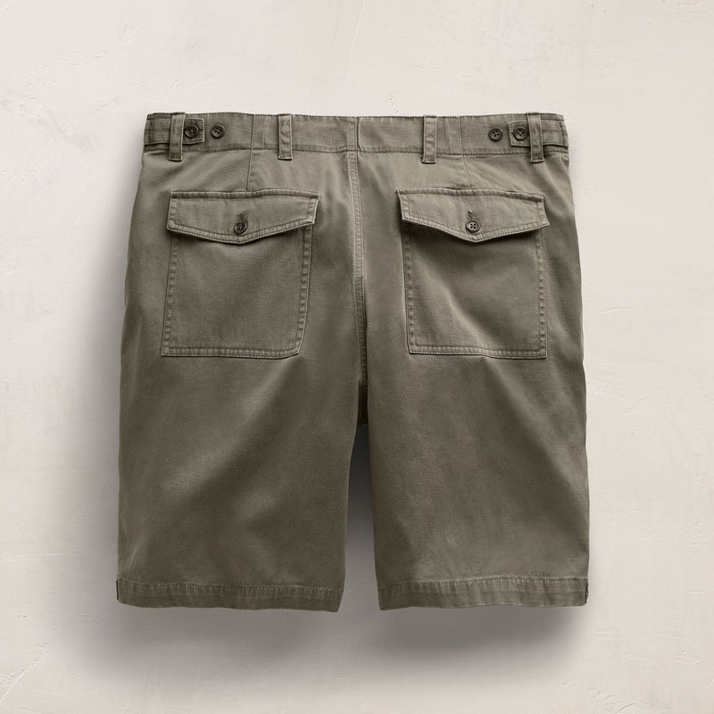 Slub Cotton Utility Flight Shirt in Birch Pigment | James Perse Los Angeles