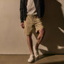 Slub Cotton Utility Flight Short in Light Khaki Pigment | James Perse Los Angeles