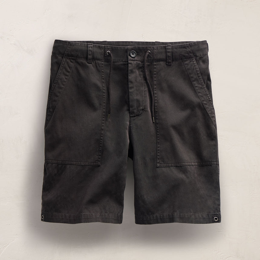 Slub Cotton Utility Flight Short in Magma Pigment | James Perse Los Angeles